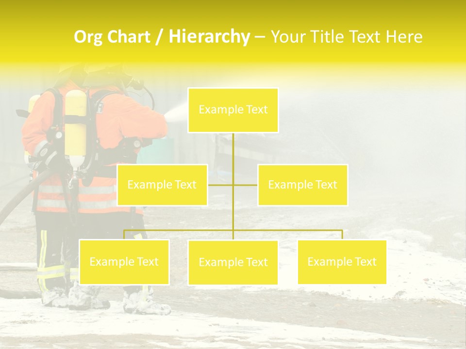 Fire Prevention Rescue Hose PowerPoint Template