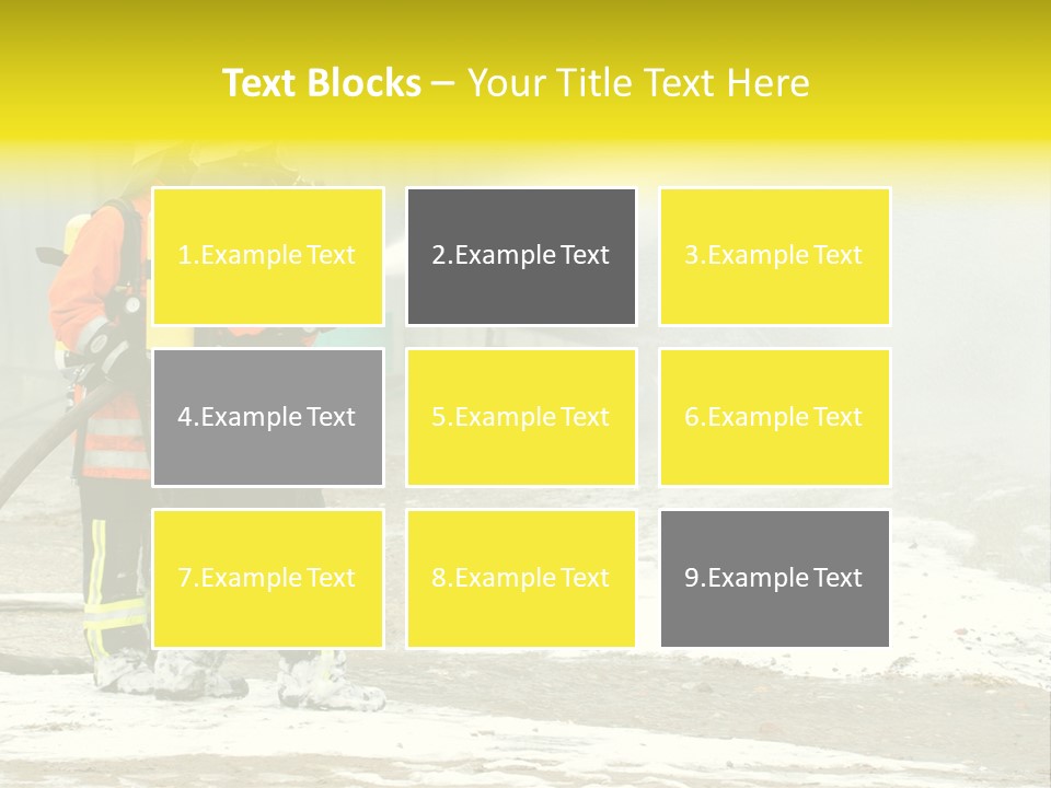 Fire Prevention Rescue Hose PowerPoint Template