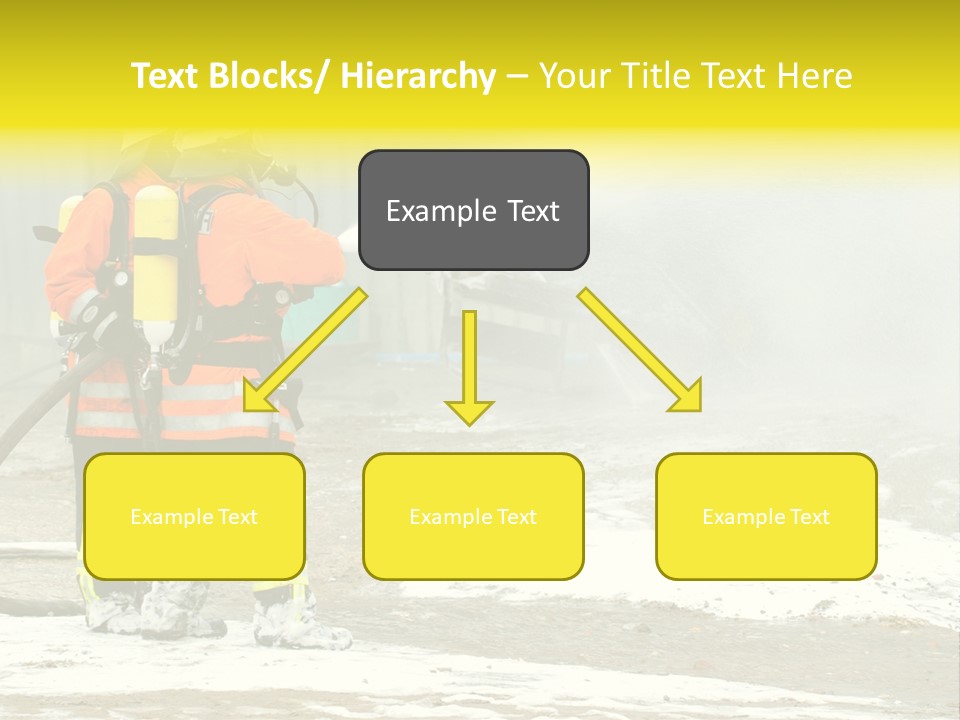 Fire Prevention Rescue Hose PowerPoint Template