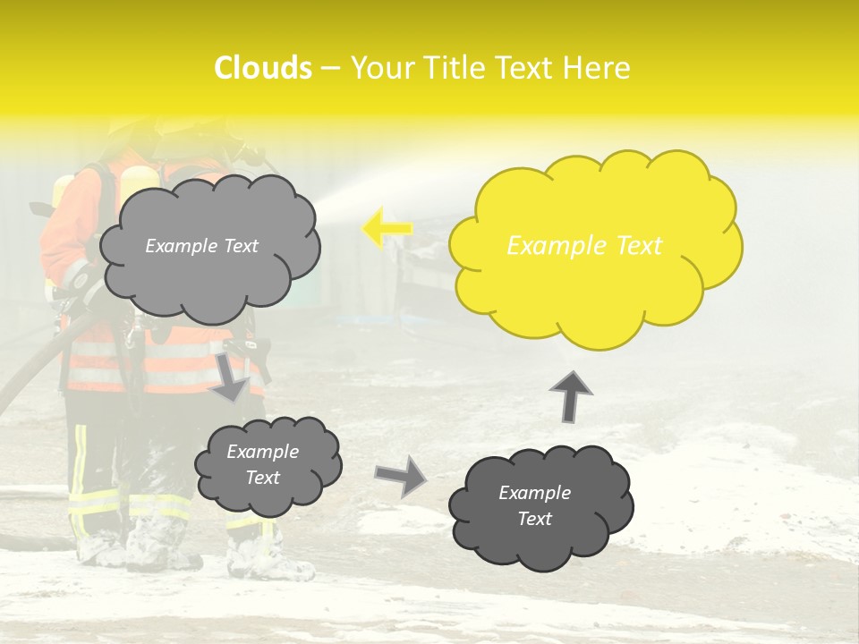 Fire Prevention Rescue Hose PowerPoint Template
