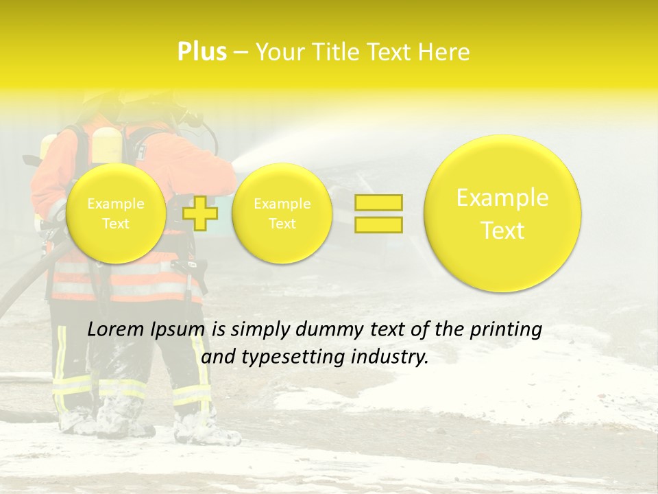 Fire Prevention Rescue Hose PowerPoint Template
