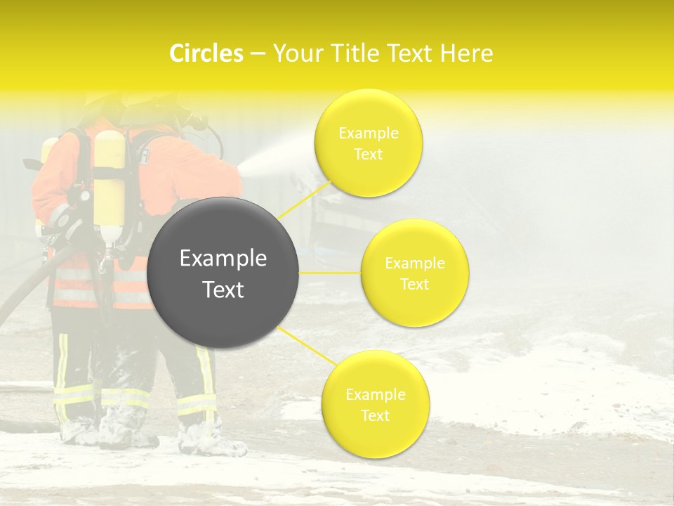 Fire Prevention Rescue Hose PowerPoint Template