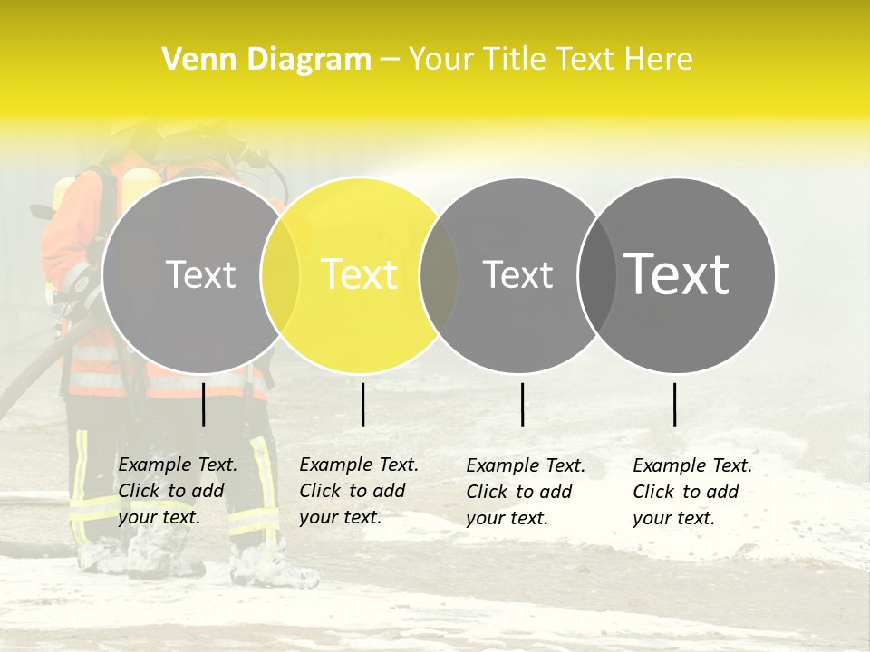 Fire Prevention Rescue Hose PowerPoint Template