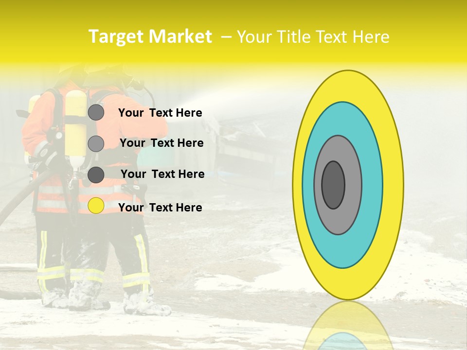 Fire Prevention Rescue Hose PowerPoint Template