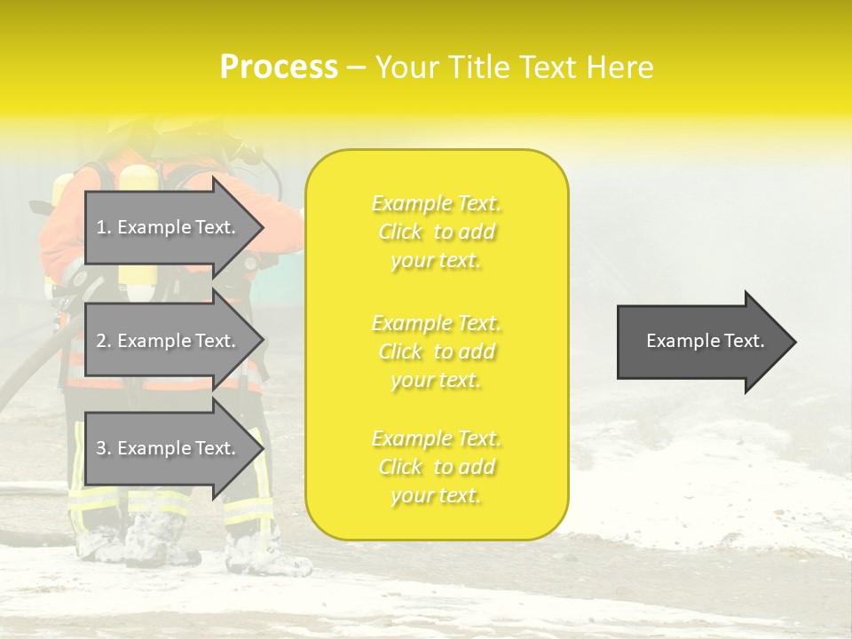 Fire Prevention Rescue Hose PowerPoint Template
