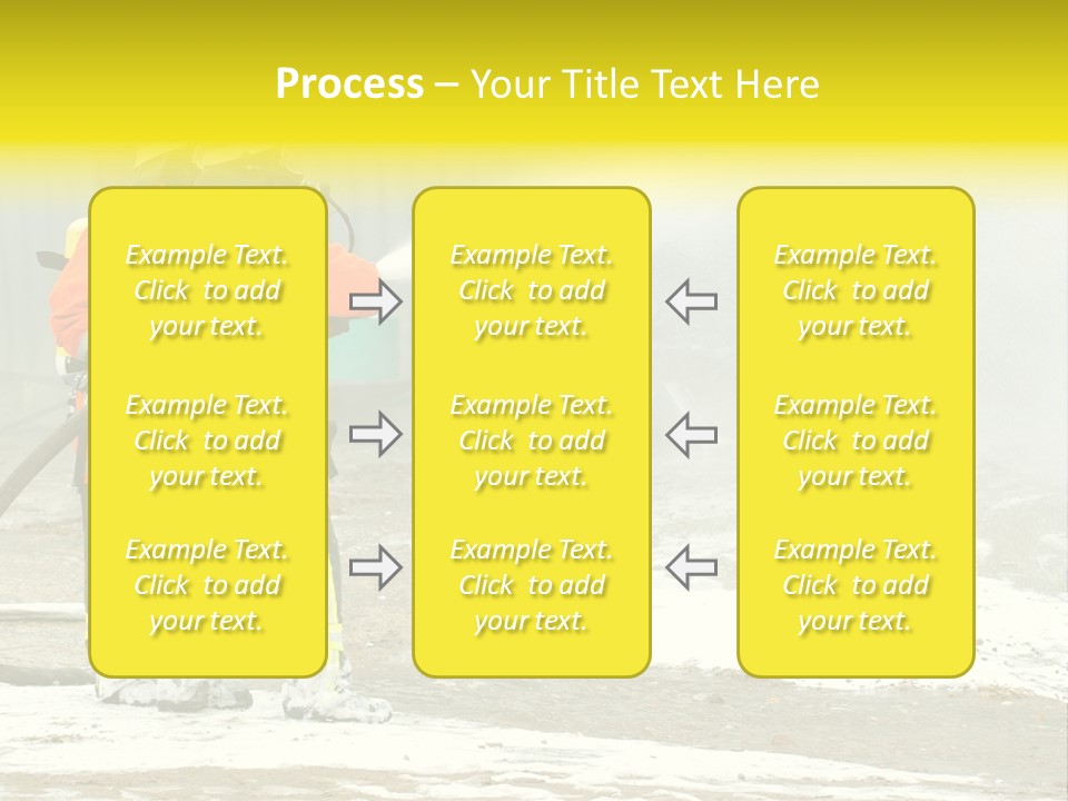 Fire Prevention Rescue Hose PowerPoint Template