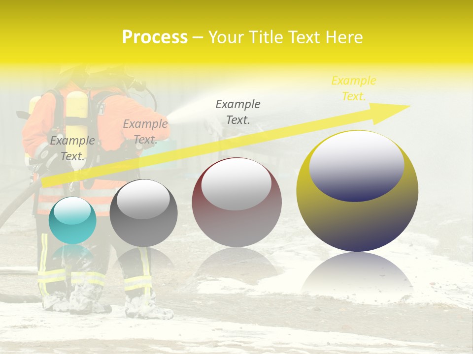 Fire Prevention Rescue Hose PowerPoint Template