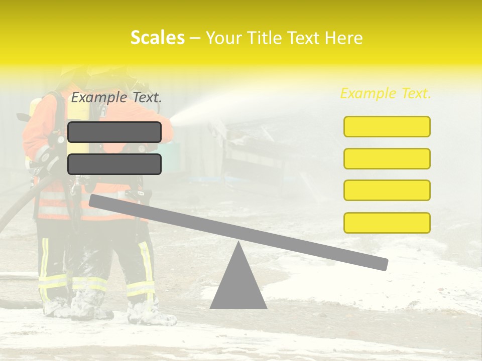 Fire Prevention Rescue Hose PowerPoint Template