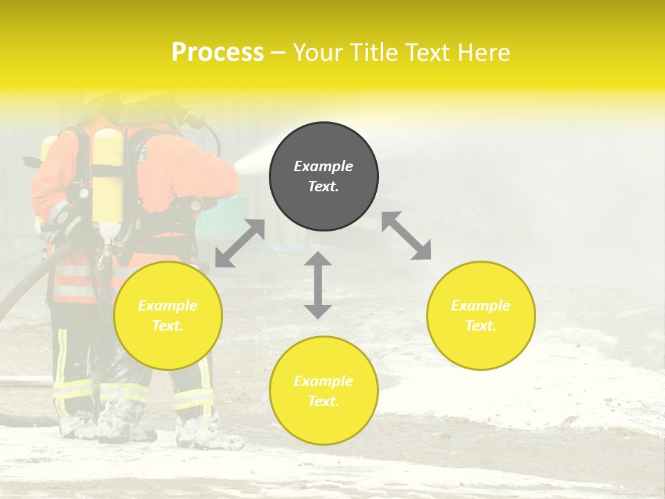 Fire Prevention Rescue Hose PowerPoint Template