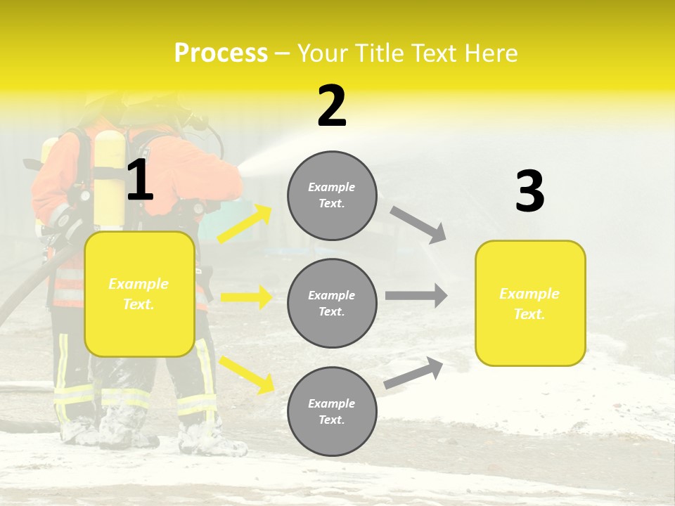Fire Prevention Rescue Hose PowerPoint Template