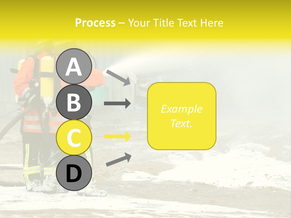 Fire Prevention Rescue Hose PowerPoint Template