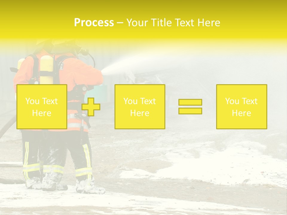 Fire Prevention Rescue Hose PowerPoint Template