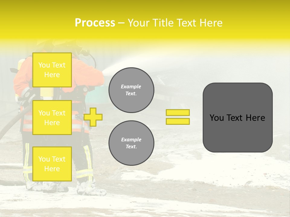 Fire Prevention Rescue Hose PowerPoint Template