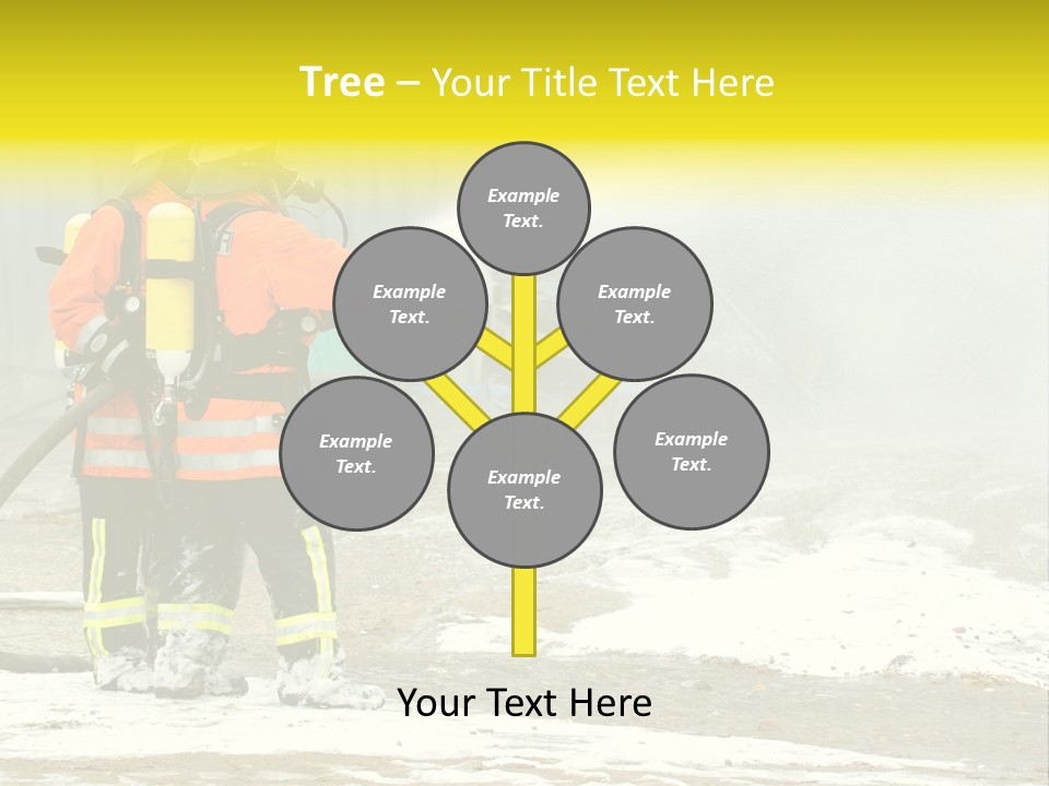 Fire Prevention Rescue Hose PowerPoint Template