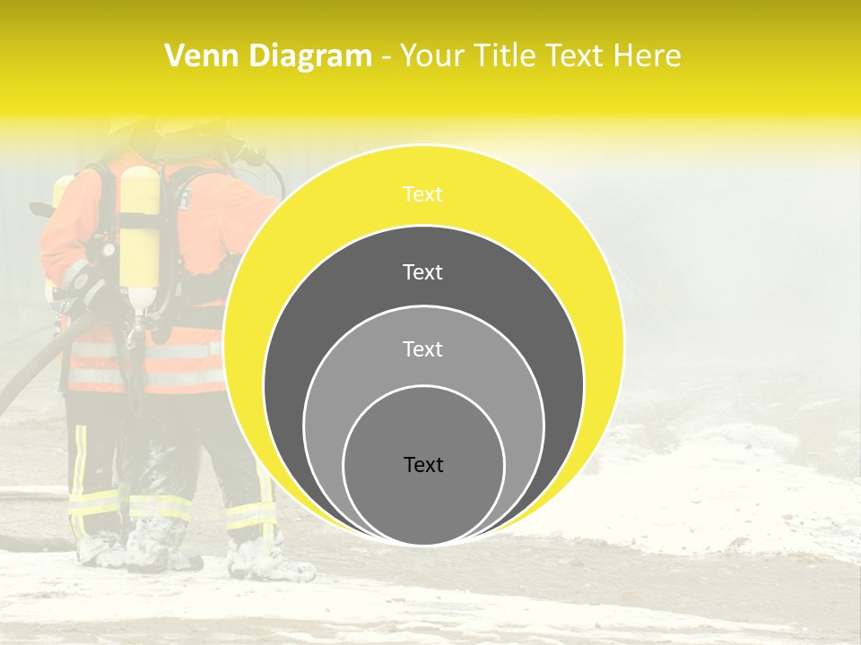 Fire Prevention Rescue Hose PowerPoint Template