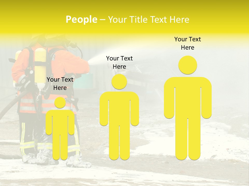 Fire Prevention Rescue Hose PowerPoint Template