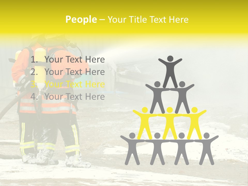 Fire Prevention Rescue Hose PowerPoint Template