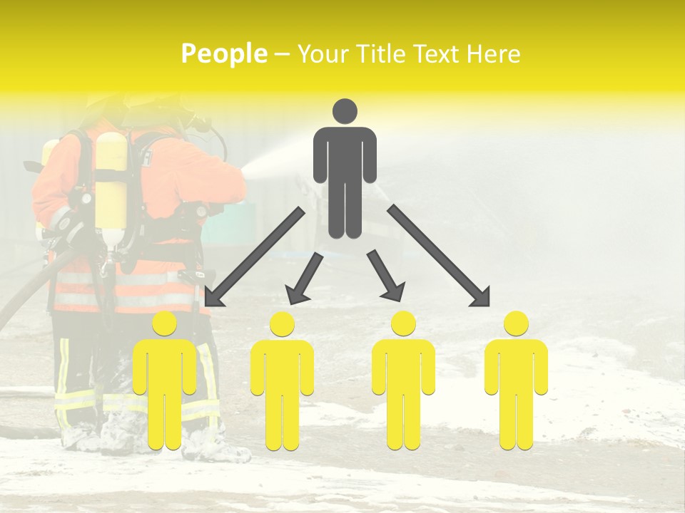 Fire Prevention Rescue Hose PowerPoint Template