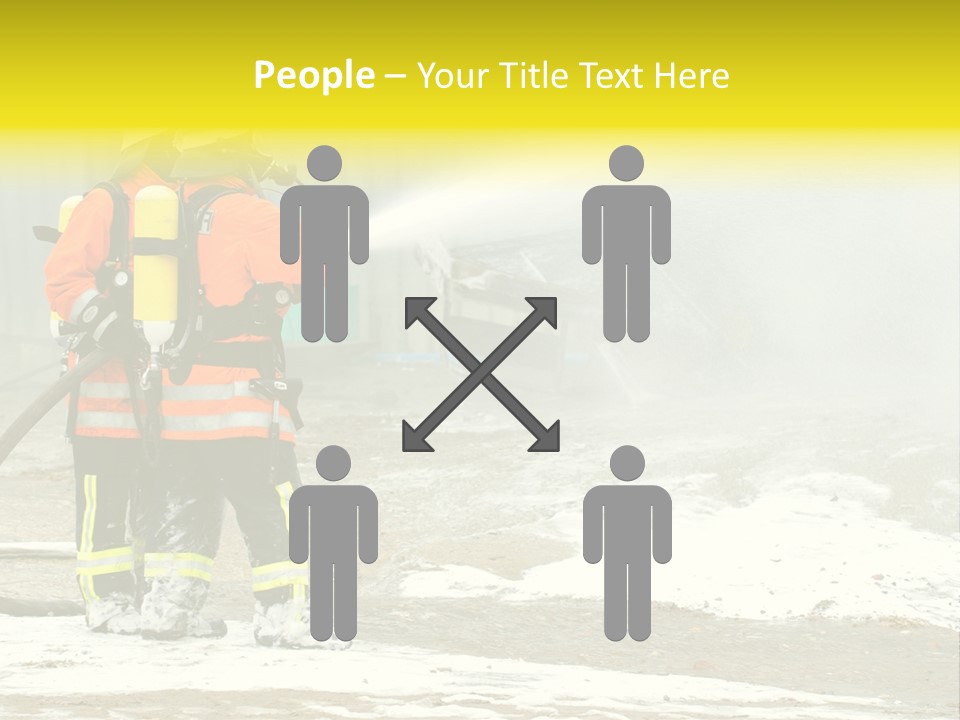 Fire Prevention Rescue Hose PowerPoint Template