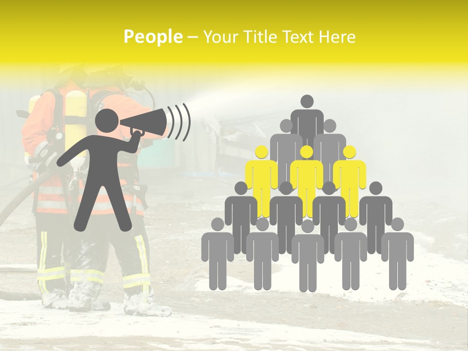 Fire Prevention Rescue Hose PowerPoint Template