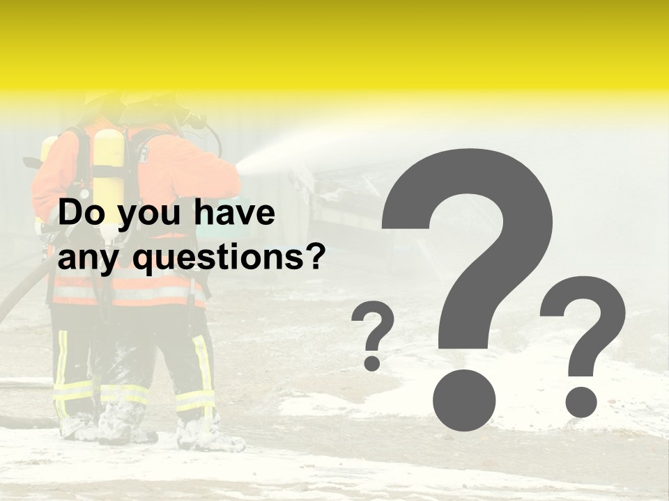 Fire Prevention Rescue Hose PowerPoint Template