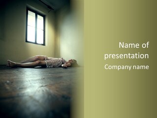 Crime Beauty Woman PowerPoint Template