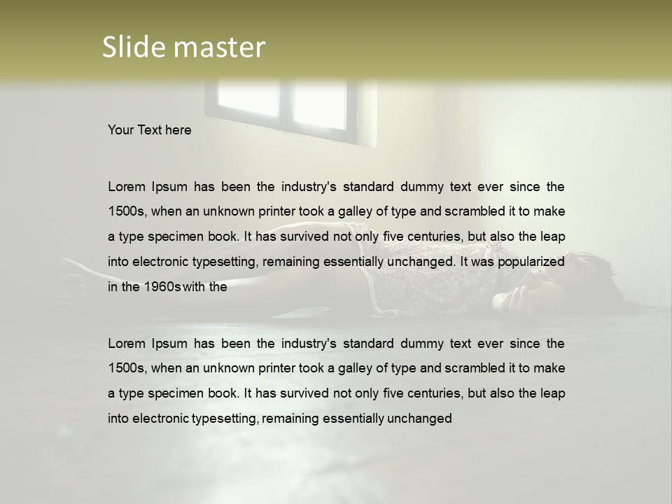 Crime Beauty Woman PowerPoint Template