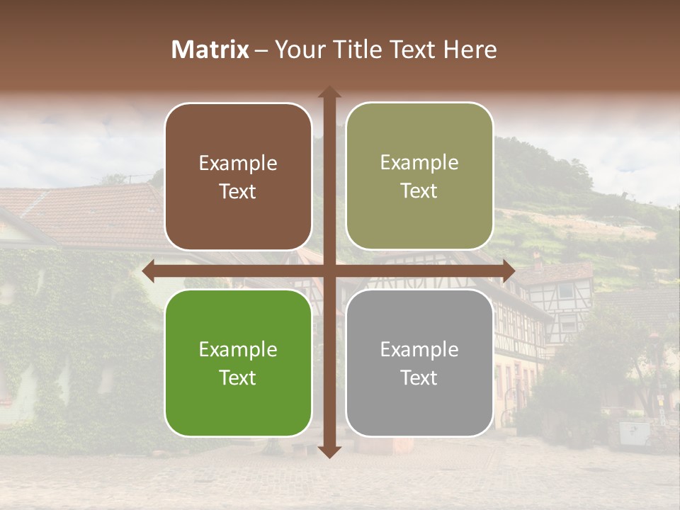 German Village House PowerPoint Template