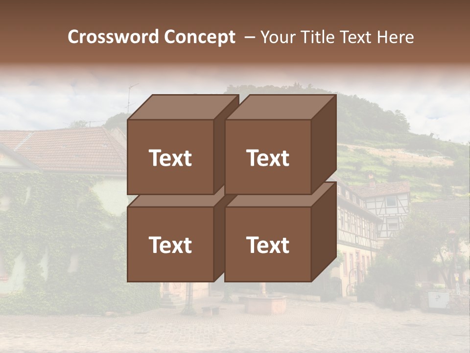 German Village House PowerPoint Template