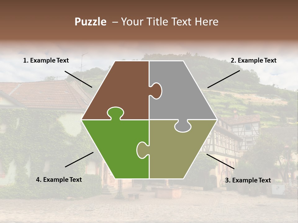 German Village House PowerPoint Template