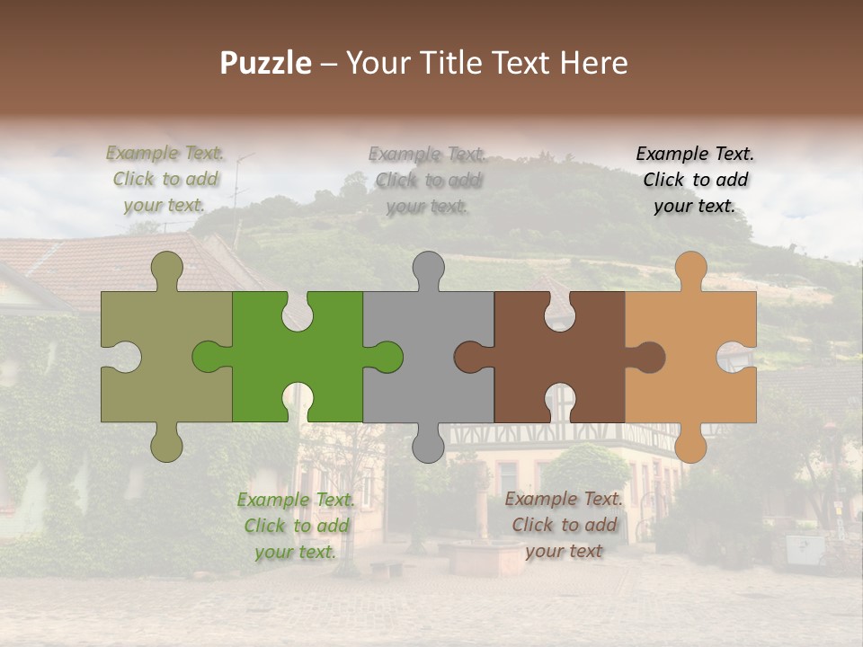 German Village House PowerPoint Template