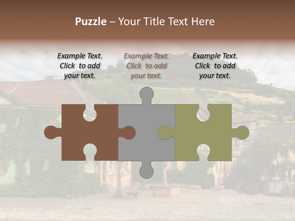 German Village House PowerPoint Template