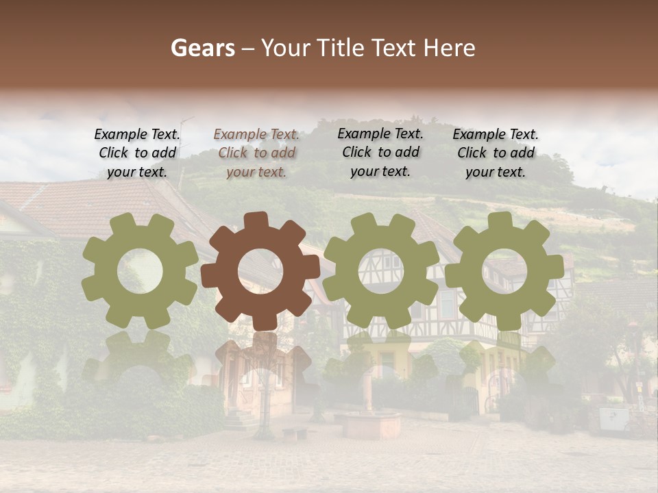 German Village House PowerPoint Template