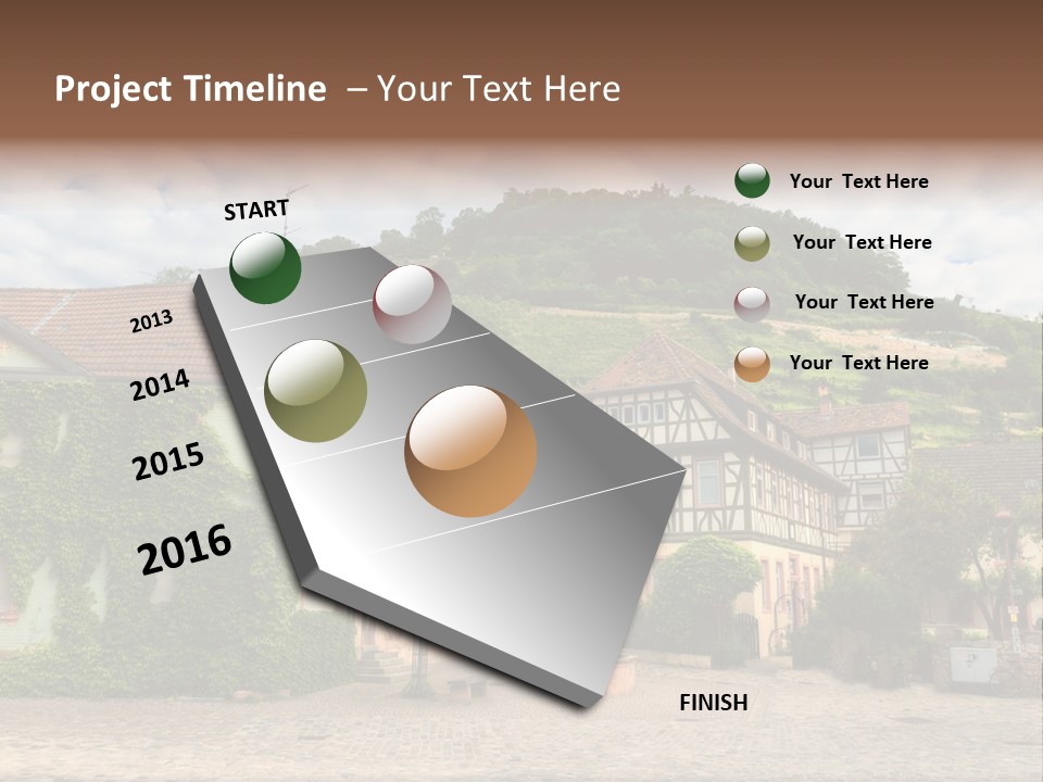 German Village House PowerPoint Template