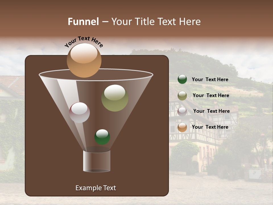 German Village House PowerPoint Template