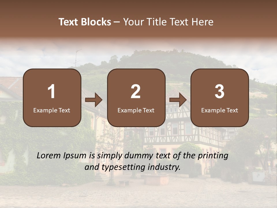 German Village House PowerPoint Template