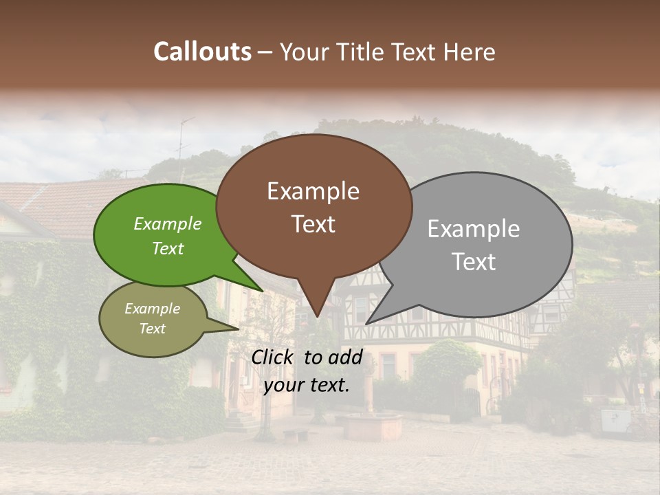 German Village House PowerPoint Template