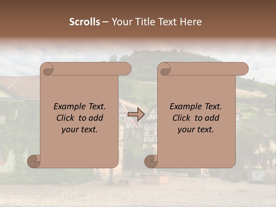 German Village House PowerPoint Template