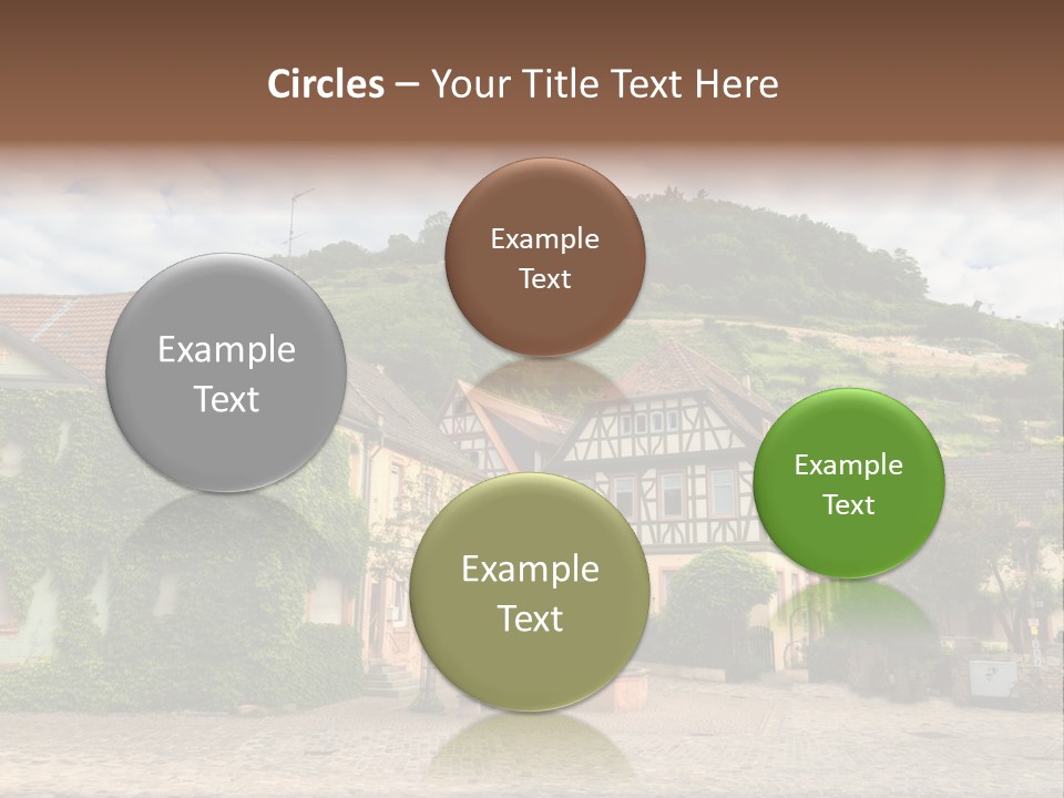 German Village House PowerPoint Template