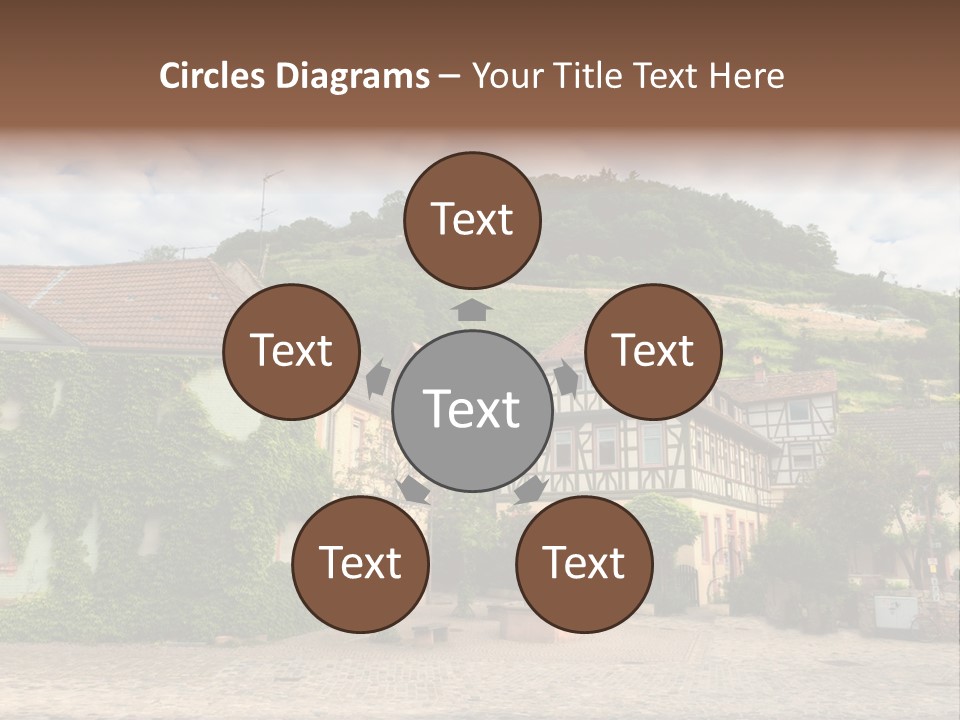 German Village House PowerPoint Template