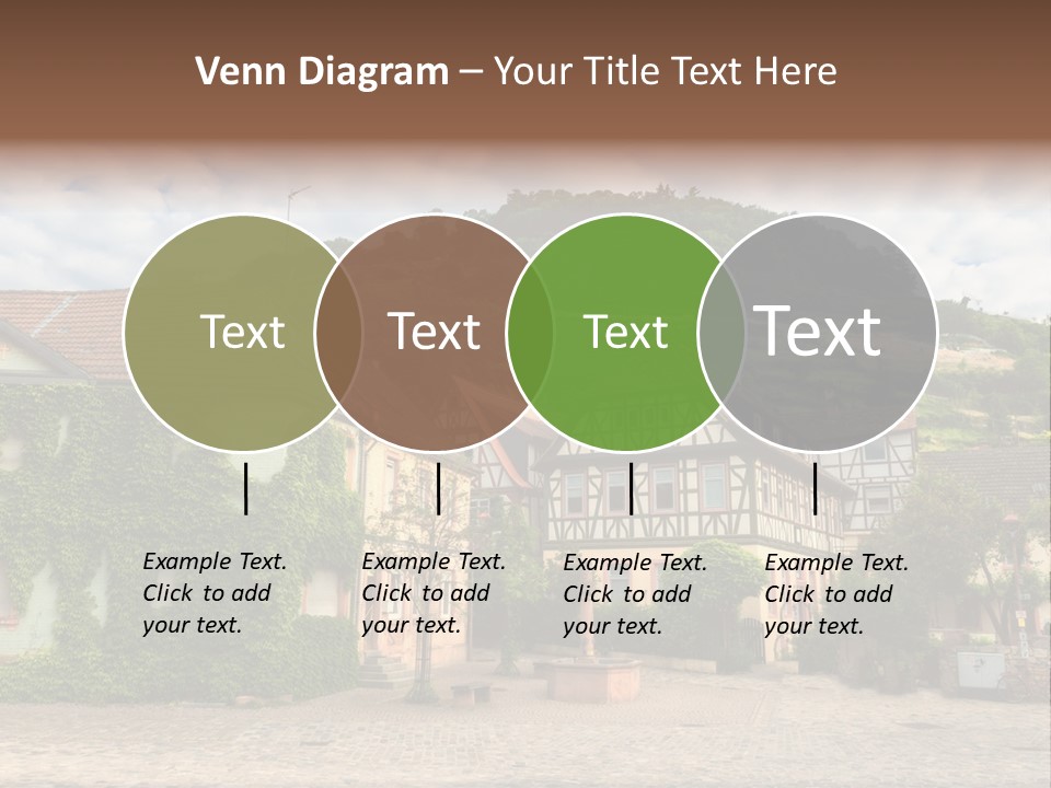 German Village House PowerPoint Template