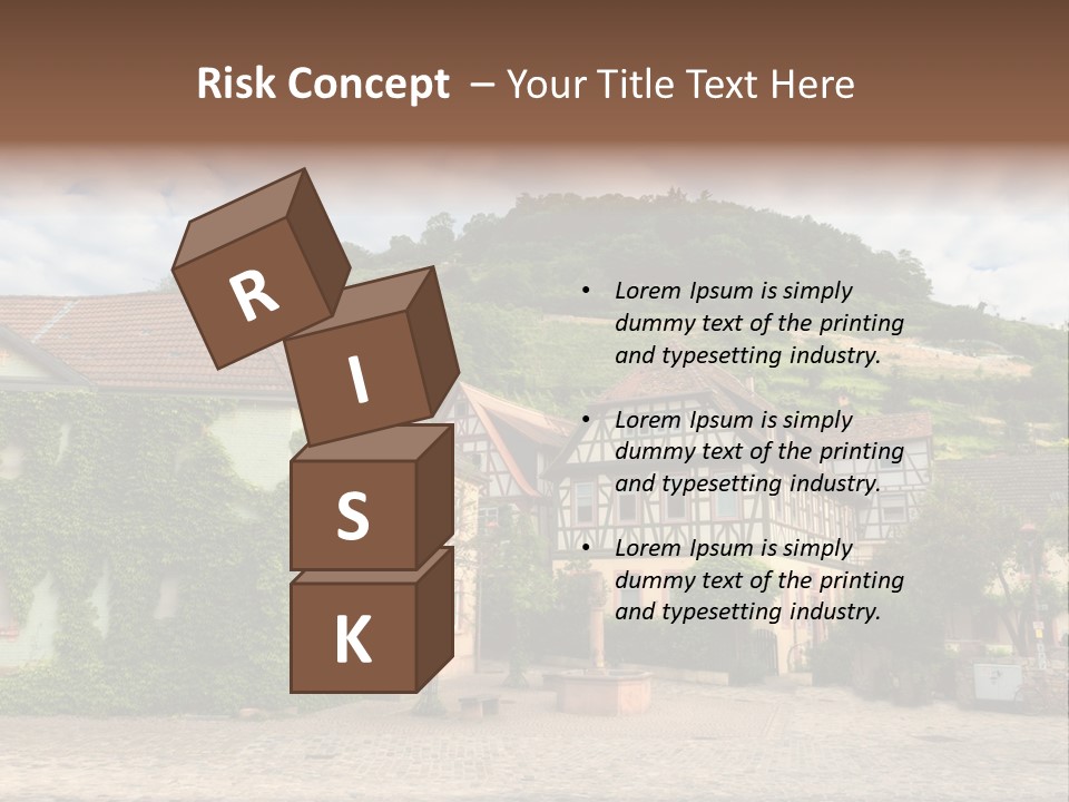 German Village House PowerPoint Template