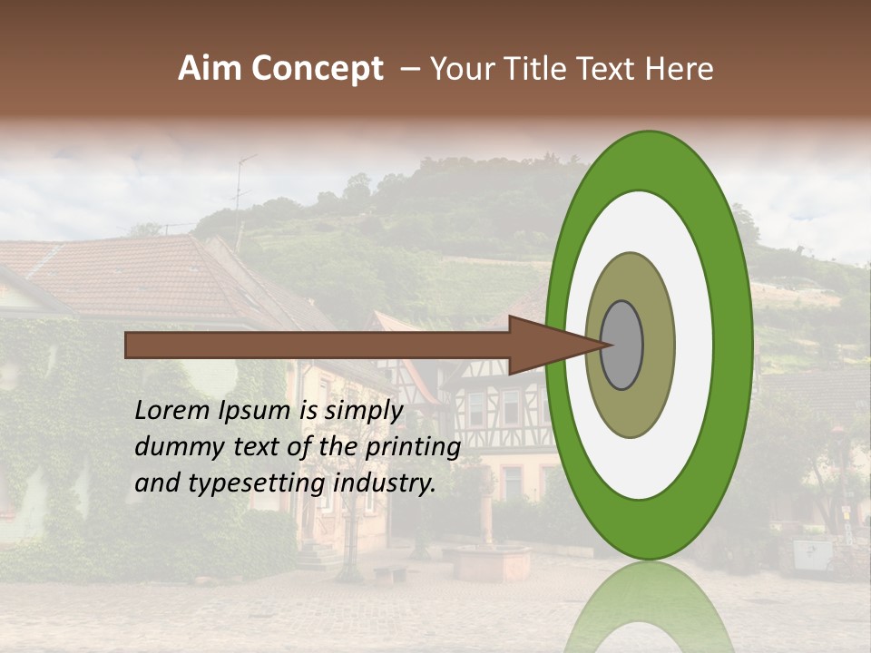 German Village House PowerPoint Template