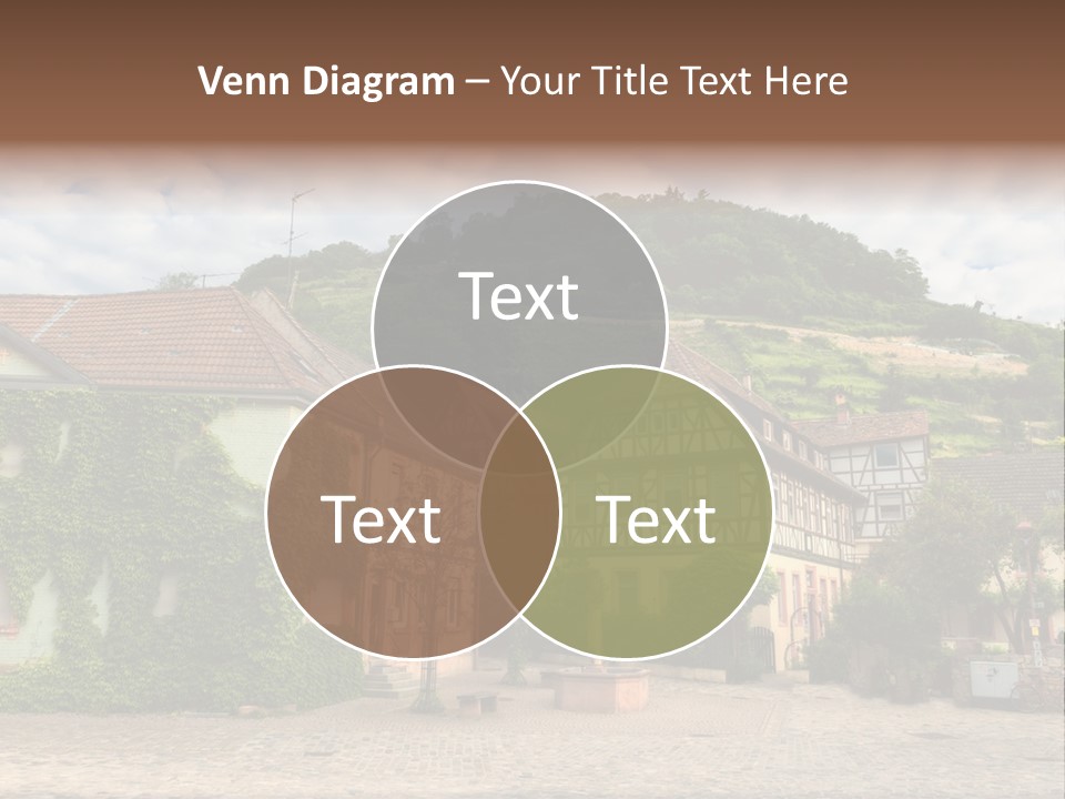 German Village House PowerPoint Template
