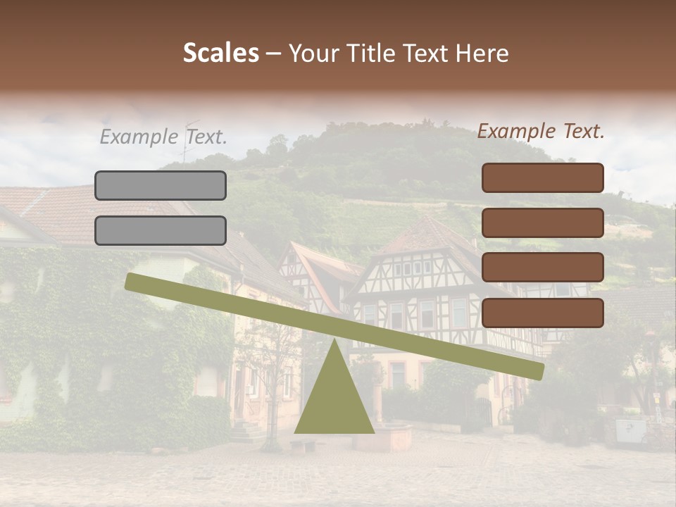 German Village House PowerPoint Template
