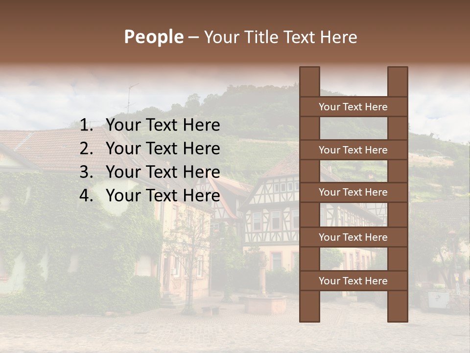 German Village House PowerPoint Template