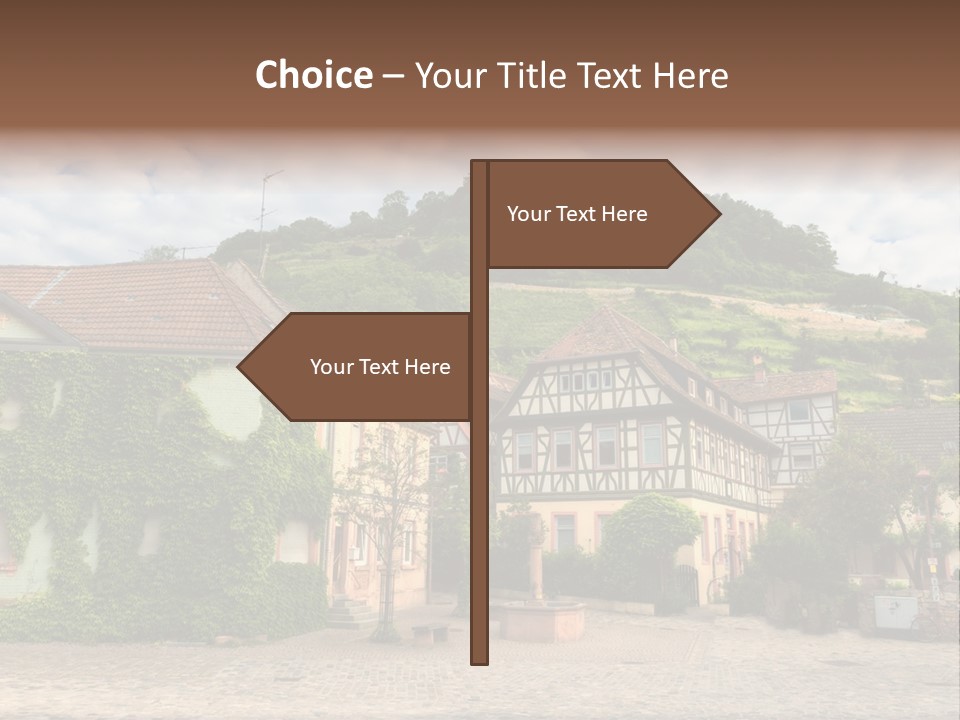 German Village House PowerPoint Template