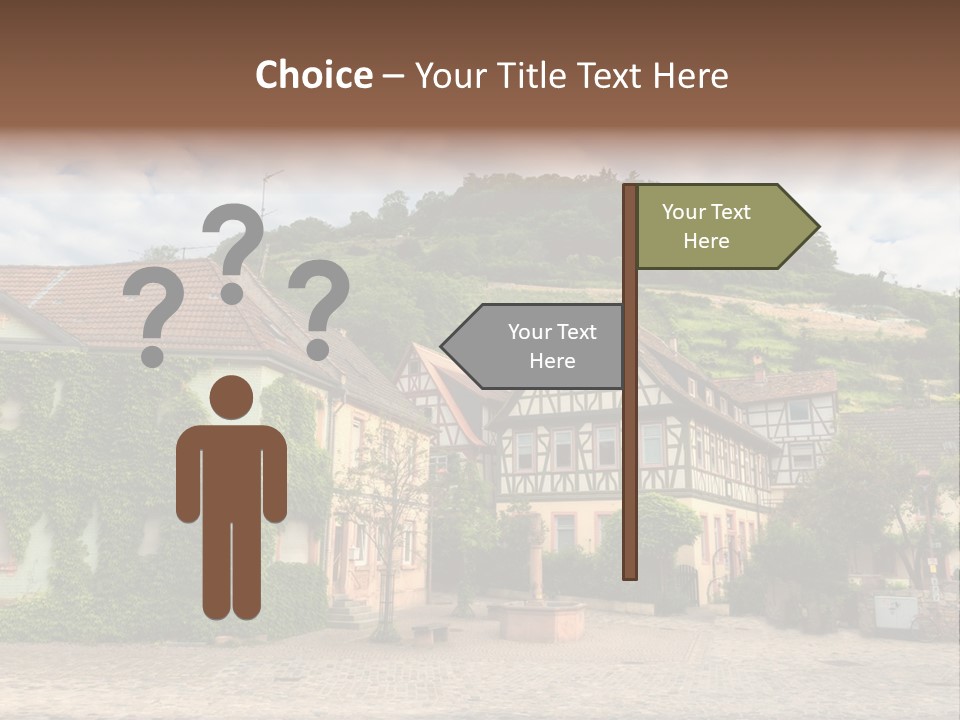 German Village House PowerPoint Template