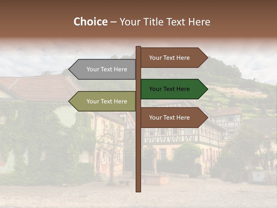 German Village House PowerPoint Template