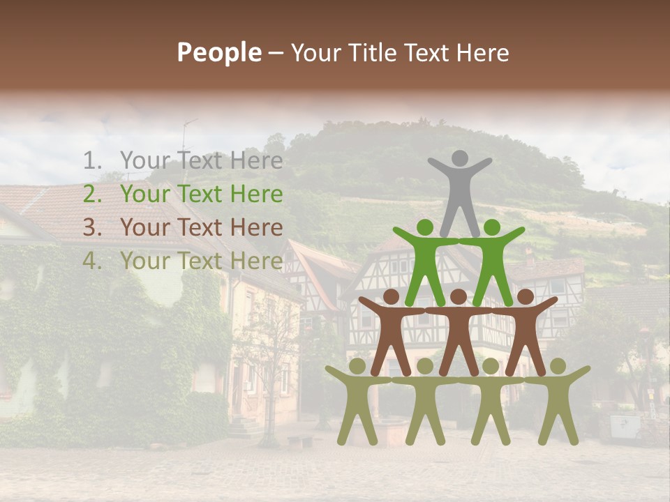 German Village House PowerPoint Template